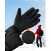 JASGOOD Black Waterproof Thermal Winter Gloves for Outdoor Activities