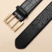 JASGOOD Crocodile Embossed Leather Belt with Classic Pin Buckle
