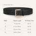 JASGOOD Crocodile Embossed Leather Belt with Classic Pin Buckle